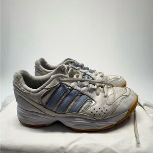 Women’s-Vintage Adidas Adiprene Chunky "Dad" Trainers - White/Baby Blue Size 6.5